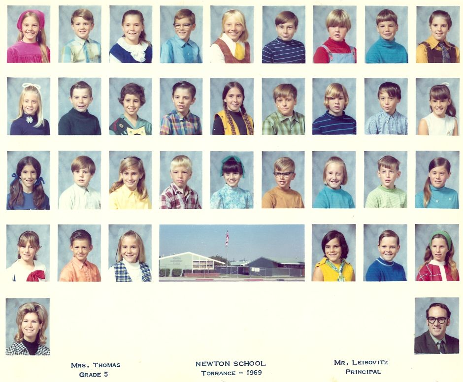 Newton School (Torrance) 1969 Mrs. Thomas' grade
                  5 class