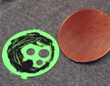 HelioTrak base top with glue