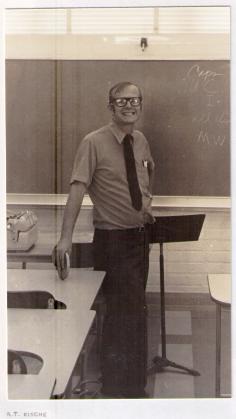 Mr. Rische in photo album
