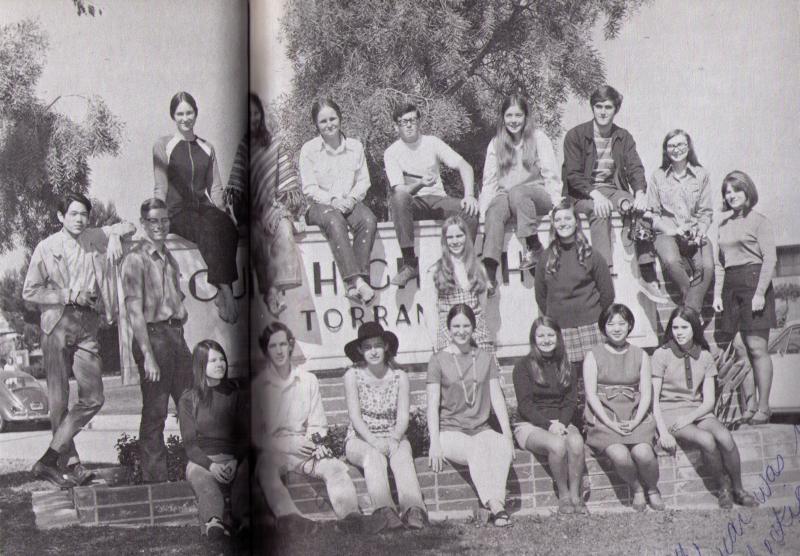 South High Torrance yearbook staff 1971