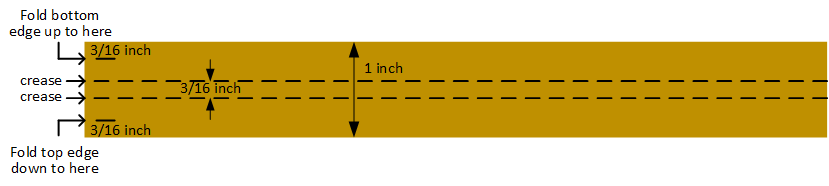 reinforcement strip folding