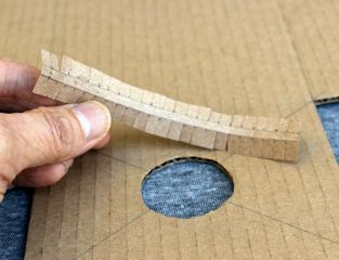 Lens holder strip step 2