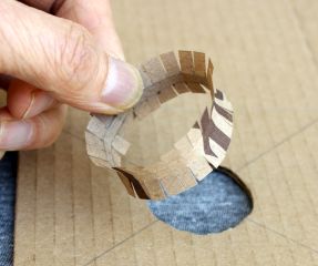Lens holder strip step 3
