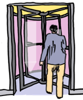 revolving door like inductor