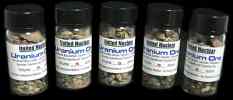 Tablespoon of uranium rock pieces Tablespoon of uranium rock pieces