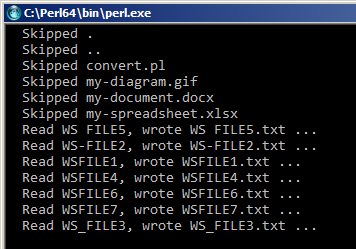 WordStar to Text Conversion Report